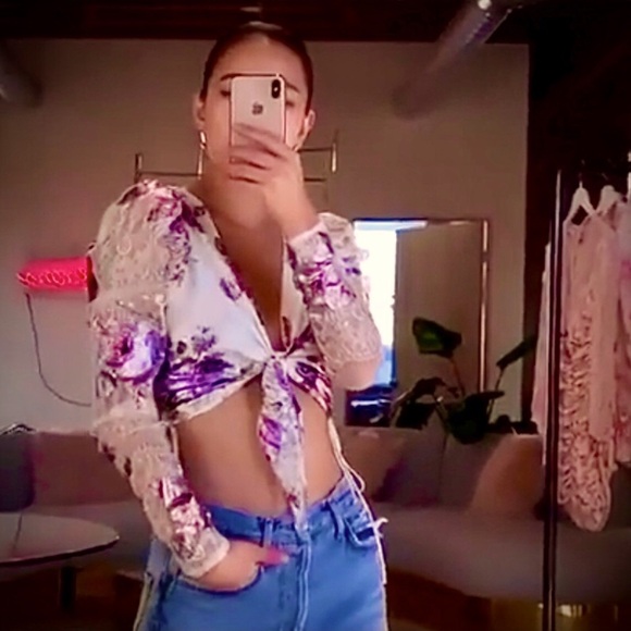 For Love And Lemons Tops - For Love and Lemons Wildflower 🌺Crop Top (L)